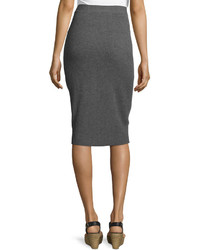 Eileen Fisher Washable Wool Ribbed Pencil Skirt