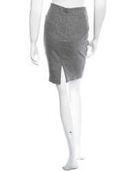 Brunello Cucinelli Wool Marbled Pencil Skirt
