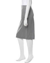 Alexander McQueen Wool Pencil Skirt