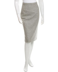 Balenciaga Wool Pencil Skirt