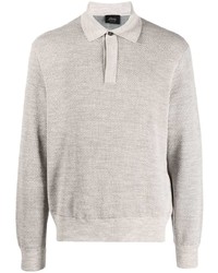 Brioni Cotton Wool Blend Polo Shirt