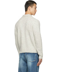 Recto Wool Puzzle Collar Polo Sweater
