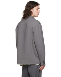 Z Zegna Grey Polyester Jacket