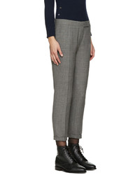 Thom Browne Grey Wool Skinny Trousers