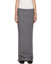 Stella McCartney Grey Wool Skirt