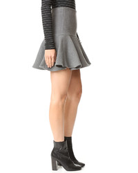 Milly Wool Flounce Skirt