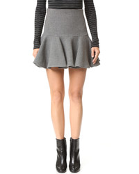 Milly Wool Flounce Skirt