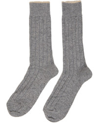 Paul Smith Four Pack Grey Quash Lurex Socks