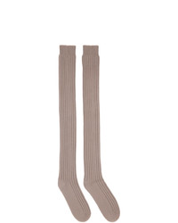 Rick Owens Grey Moncler Edition Stocking Socks