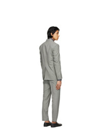 Maison Margiela Black And Off White Wool Microfantasy Suit