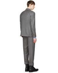 Thom Browne Grey Wool Classic Suit