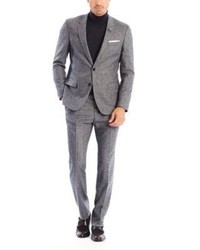 Hugo Boss Hugegenius Slim Fit Stretch Virgin Wool And Silk Blend Suit