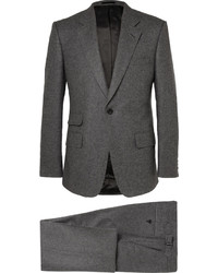 Kingsman Grey Slim Fit Wool Flannel Suit