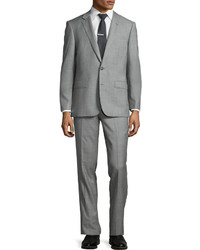 Neiman Marcus Slim Fit Two Piece Suit Gray