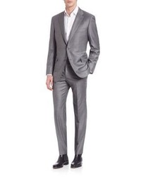 Hickey Freeman Two Button Wool Suit