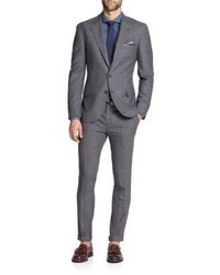 Brunello Cucinelli Wool Blend Pinstriped Suit
