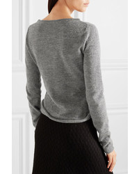 Acne Studios Janelle Alpaca And Wool Blend Sweater Gray