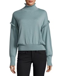 Rebecca Taylor Long Sleeve Merino Wool Pullover Sweater