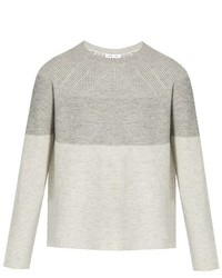 Vince Round Neck Wool And Cashmere Blend Sweater