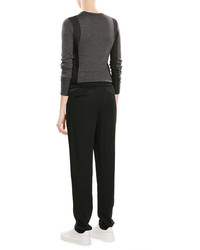 DKNY Two Tone Pullover With Merino Wool