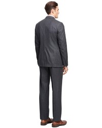 Brooks Brothers Fitzgerald Fit Three Piece Flannel 1818 Suit