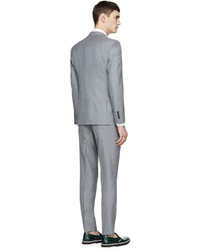 Burberry London Grey Wool Slim Three Piece Suit
