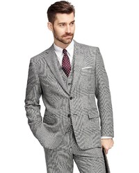 Brooks Brothers Regent Fit Three Piece Flannel Plaid 1818 Suit