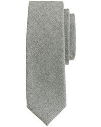 J.Crew Italian Wool Tie In Medium Grey