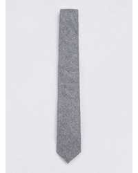 Topman Charcoal Wool Tie And Charcoal Dot Pocket Pack