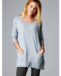 Victoria's Secret A Kiss Of Cashmere Two Pocket Tunic Sweater