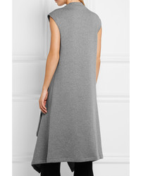 Marni Double Faced Wool Blend Jersey Tunic Gray