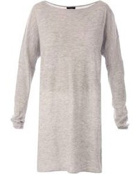 Sarah Jessica Parker wearing Grey Wool Tunic, Grey Print