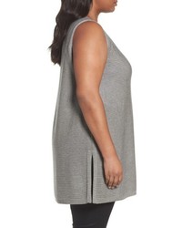 Eileen Fisher Plus Size Tencel Wool Sleeveless Tunic