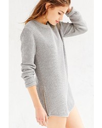 Unif X Uo Waffle Knit Tunic Sweater