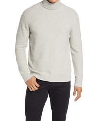 Club Monaco Boucle Cotton Blend Turtleneck Sweater