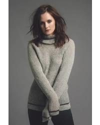 Genevieve Sweeney Erin Merino Wool Blend Turtleneck Sweater