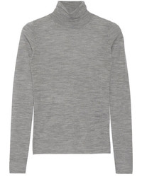 Joseph Merino Wool Turtleneck Sweater Gray