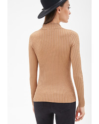 Forever 21 Ribbed High Neck Sweater