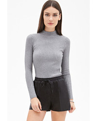 Forever 21 Ribbed High Neck Sweater