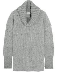 Sonia Rykiel Ribbed Wool Blend Turtleneck Sweater