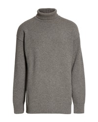 Jil Sander Virgin Wool Cashmere Turtleneck Sweater