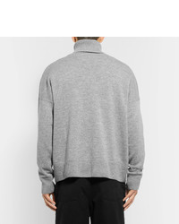 Ami Wool And Cashmere Blend Rollneck Sweater