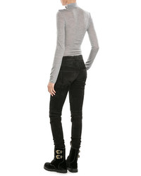 Balmain Wool Turtleneck Pullover With Embossed Buttons
