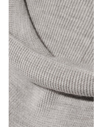 Allude Wool Turtleneck Sweater Gray