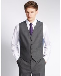 Marks and Spencer Grey Tailored Fit Waistcoat