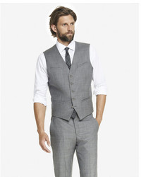 Express Micro Twill Suit Vest