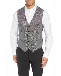 Ted Baker London Troy Slim Fit Solid Wool Vest In Light Grey At Nordstrom