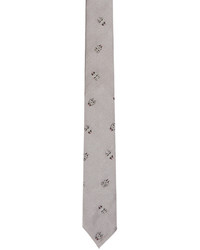Thom Browne Grey Classic Longwing Tie
