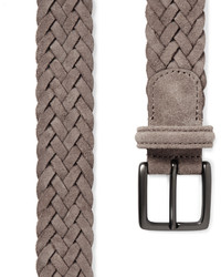 Andersons Andersons 35 Taupe Woven Suede Belt