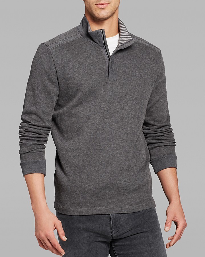 Hugo Boss Boss Piceno Quarter Zip Sweater, $145 | Bloomingdale's 